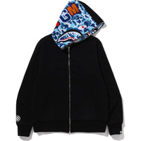 ABC CAMO REVERSIBLE SHARK FULL ZIP HOODIE MENS