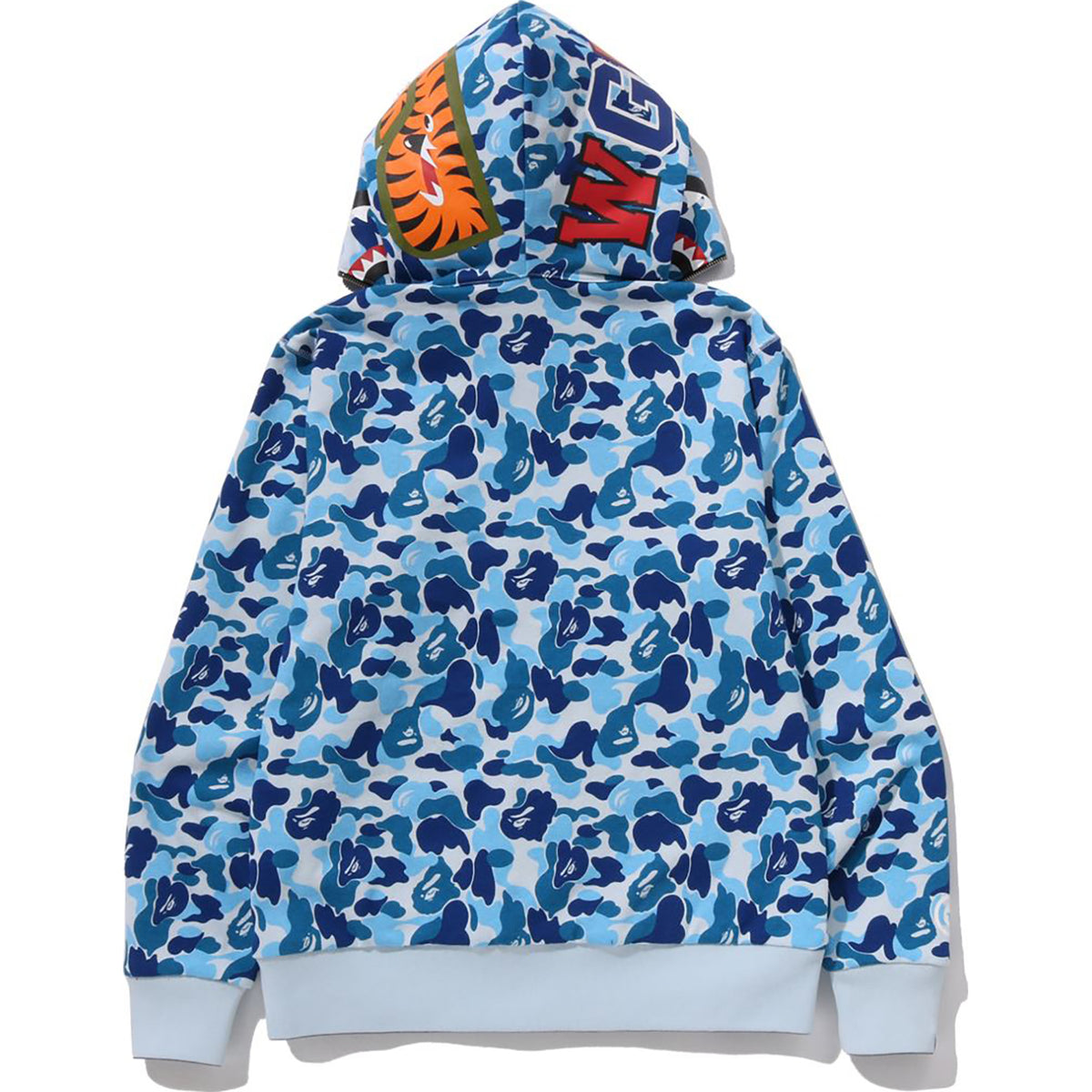 ABC CAMO REVERSIBLE SHARK FULL ZIP HOODIE MENS