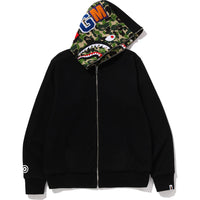 ABC CAMO REVERSIBLE SHARK FULL ZIP HOODIE MENS