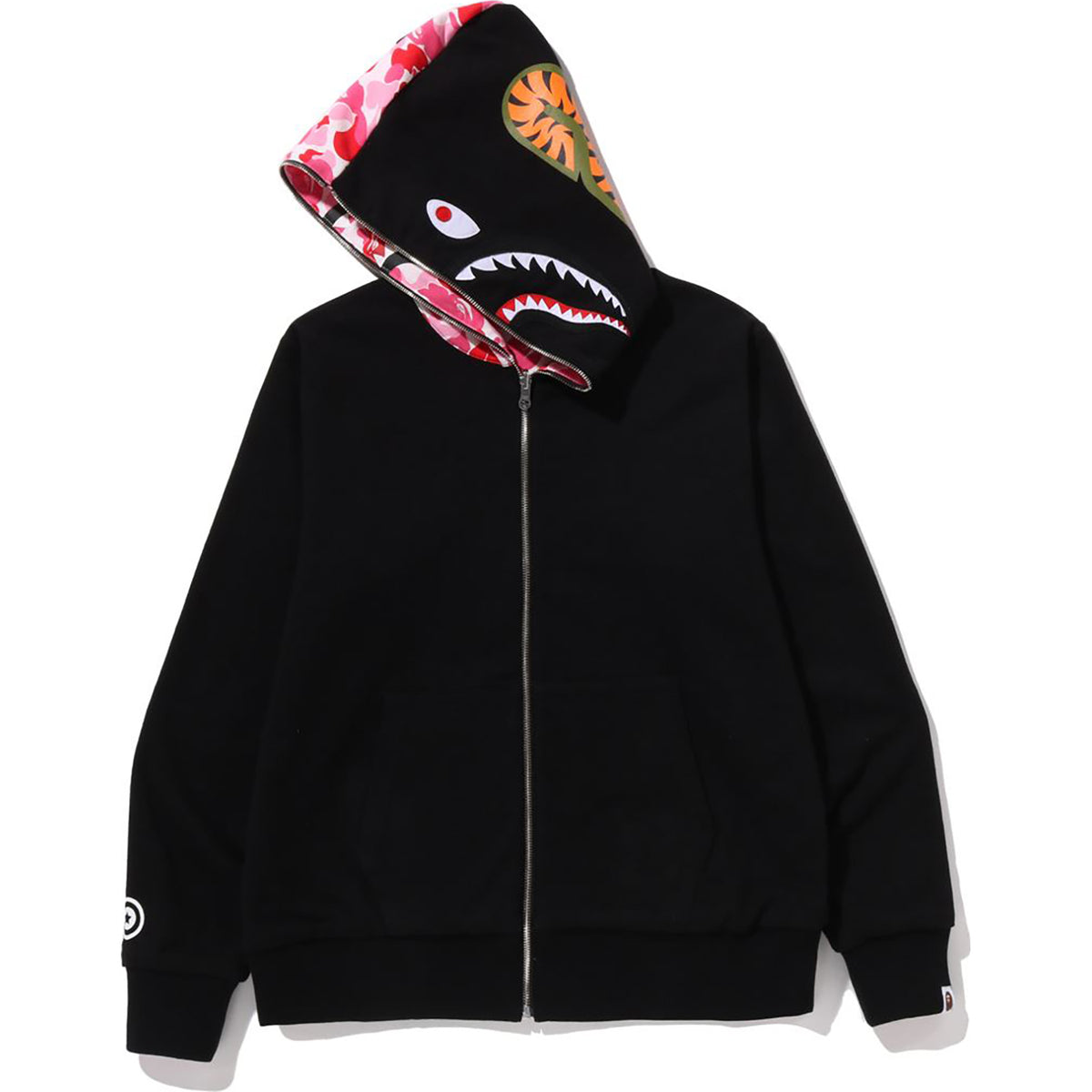 ABC CAMO REVERSIBLE SHARK FULL ZIP HOODIE MENS