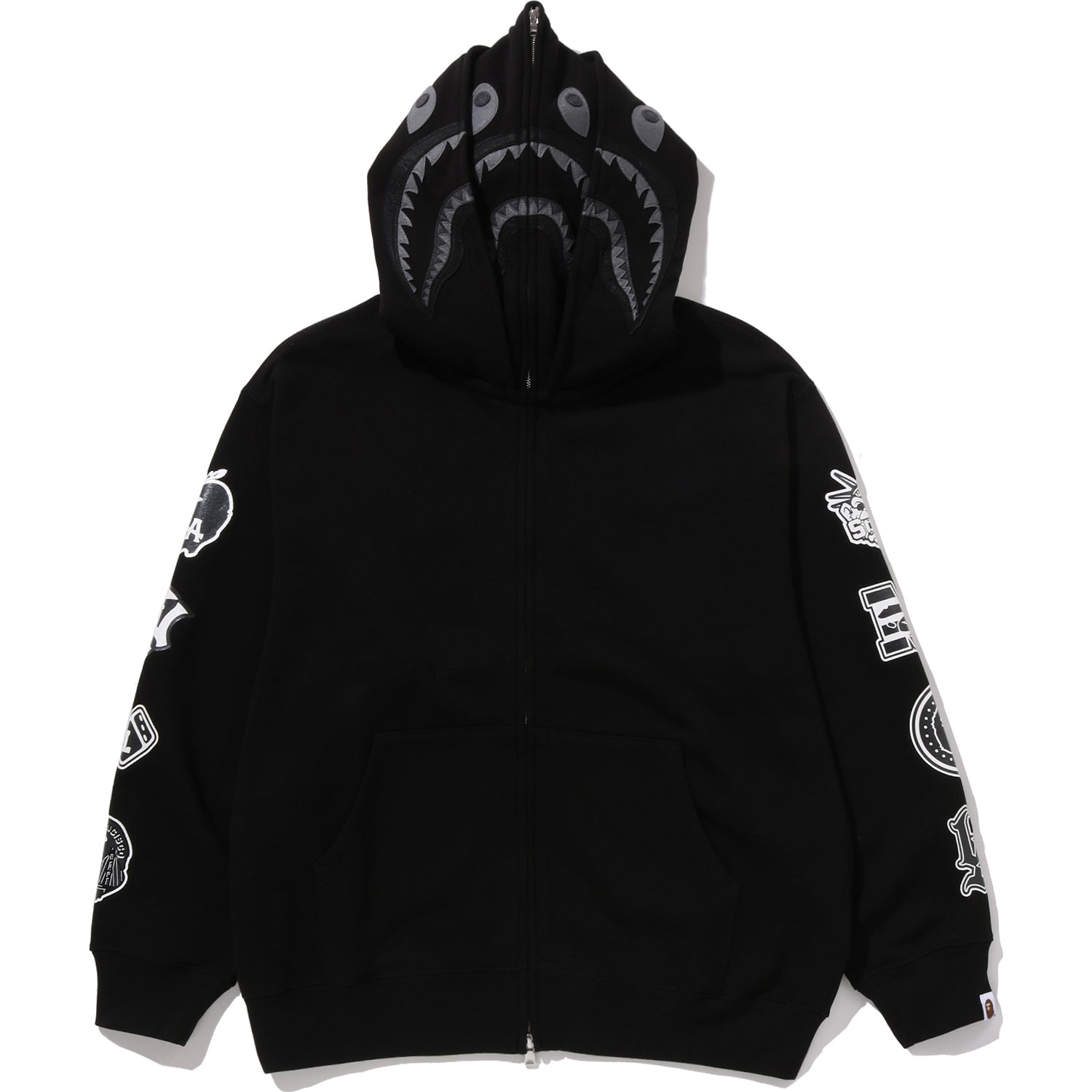 BAPE US BLACK FRIDAY DOUBLE SHARK RELAXED FIT FULL ZIP HOODIE MENS