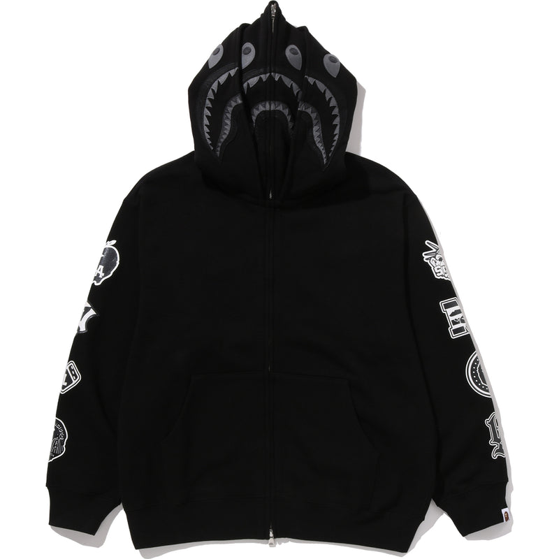 US LIMITED DOUBLE SHARK RELAXED FIT FULL ZIP HOODIE MENS