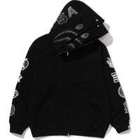 US LIMITED DOUBLE SHARK RELAXED FIT FULL ZIP HOODIE MENS