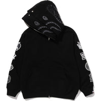 US LIMITED DOUBLE SHARK RELAXED FIT FULL ZIP HOODIE MENS