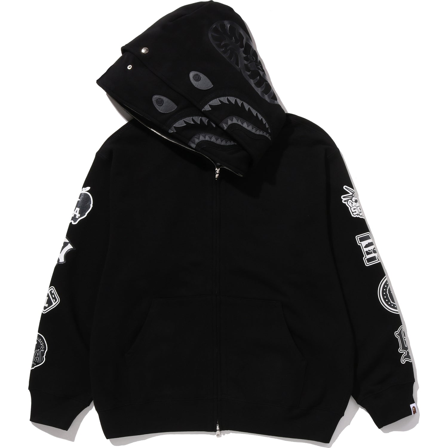 BAPE US BLACK FRIDAY DOUBLE SHARK RELAXED FIT FULL ZIP HOODIE MENS