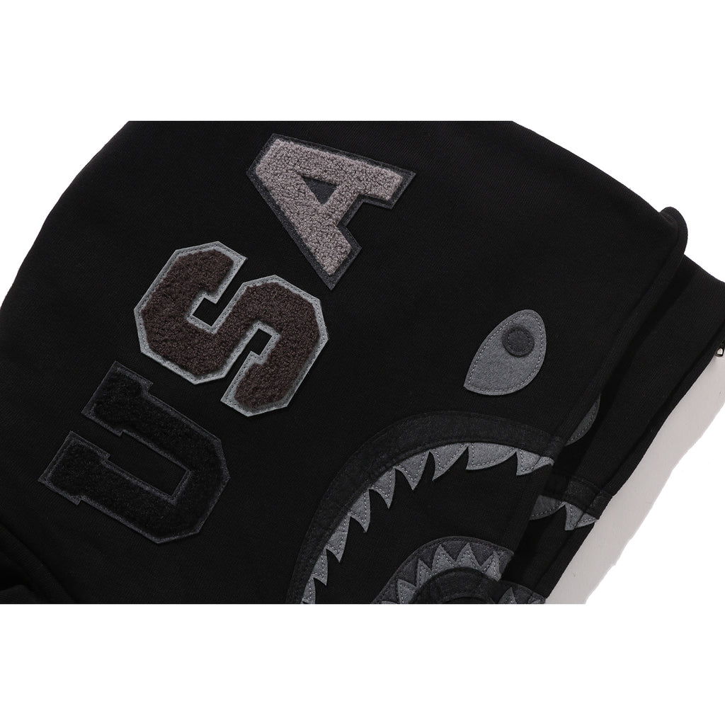 BAPE US BLACK FRIDAY DOUBLE SHARK RELAXED FIT FULL ZIP HOODIE MENS