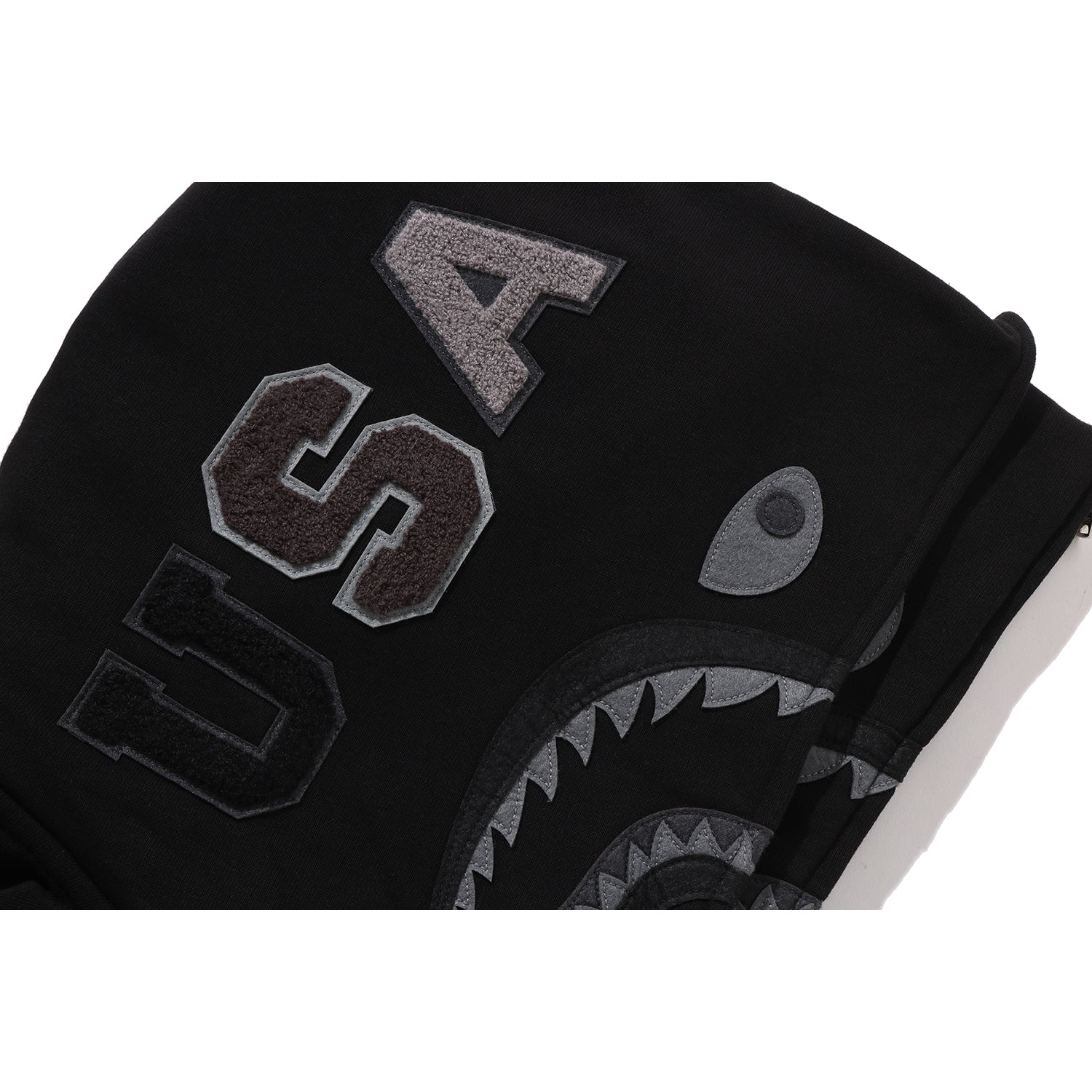 BAPE US BLACK FRIDAY DOUBLE SHARK RELAXED FIT FULL ZIP HOODIE MENS