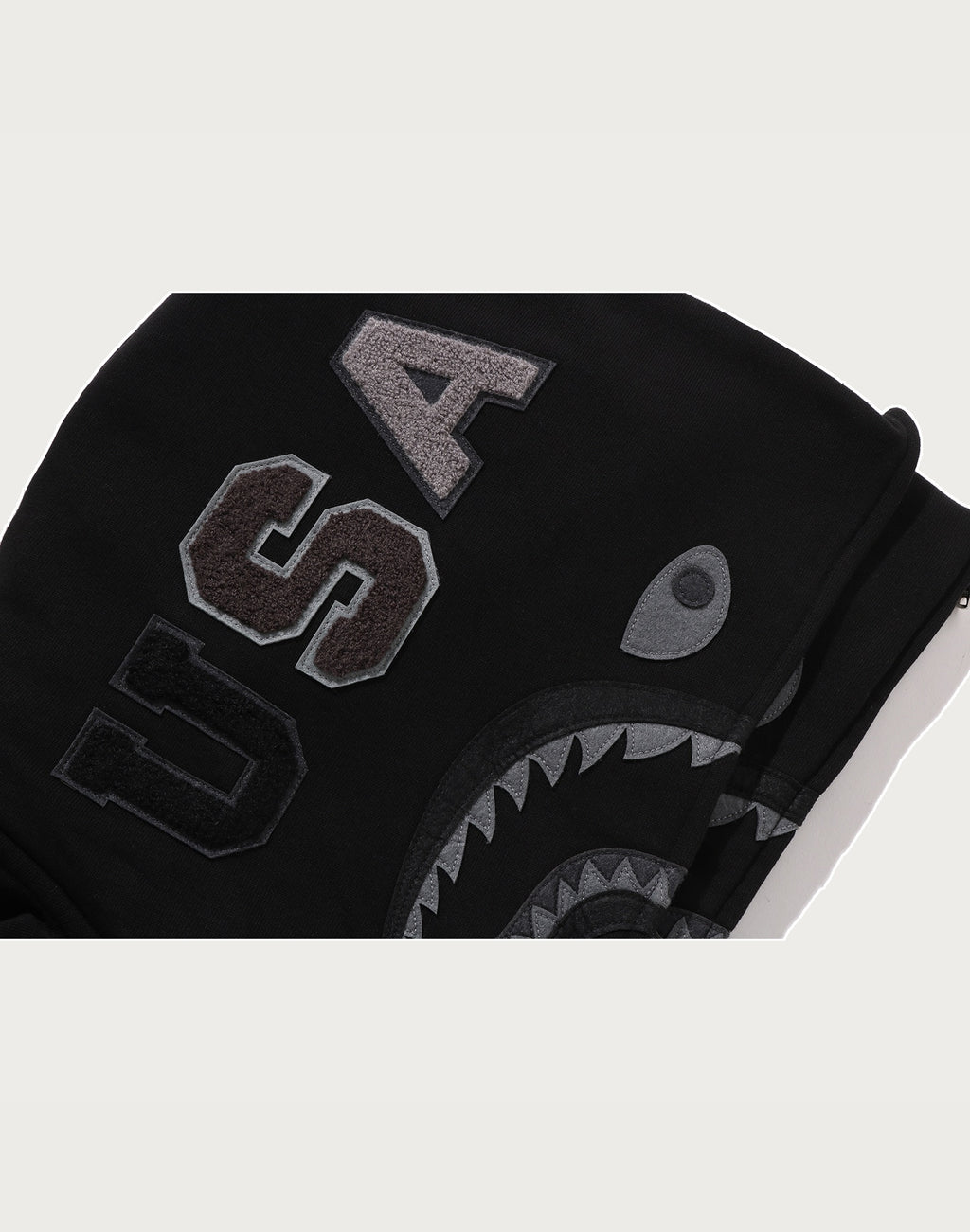BAPE US BLACK FRIDAY DOUBLE SHARK RELAXED FIT FULL ZIP HOODIE MENS