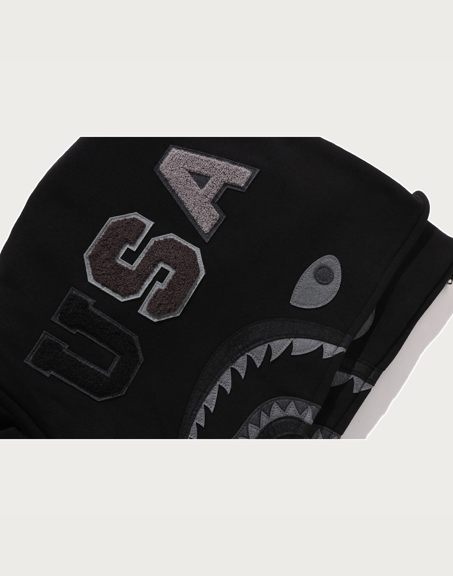 BAPE US BLACK FRIDAY DOUBLE SHARK RELAXED FIT FULL ZIP HOODIE MENS