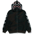 BAPE US BLACK FRIDAY SOLID CAMO DOUBLE SHARK FULL ZIP HOODIE MENS