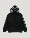 BAPE US BLACK FRIDAY SOLID CAMO DOUBLE SHARK FULL ZIP HOODIE MENS