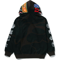 US LIMITED SOLID CAMO DOUBLE SHARK FULL ZIP HOODIE MENS