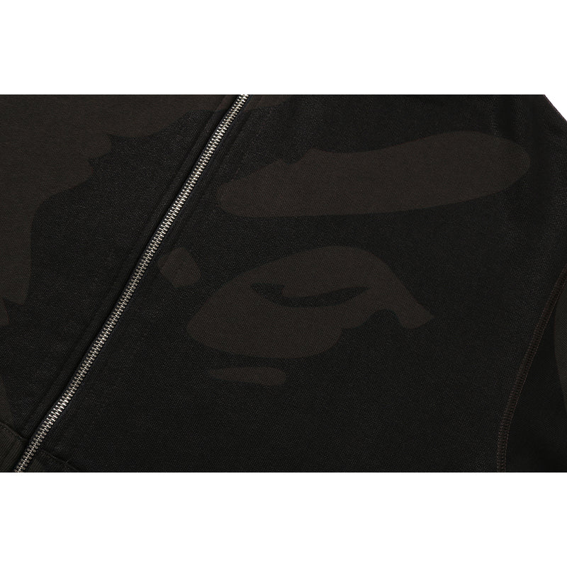 US LIMITED SOLID CAMO DOUBLE SHARK FULL ZIP HOODIE MENS