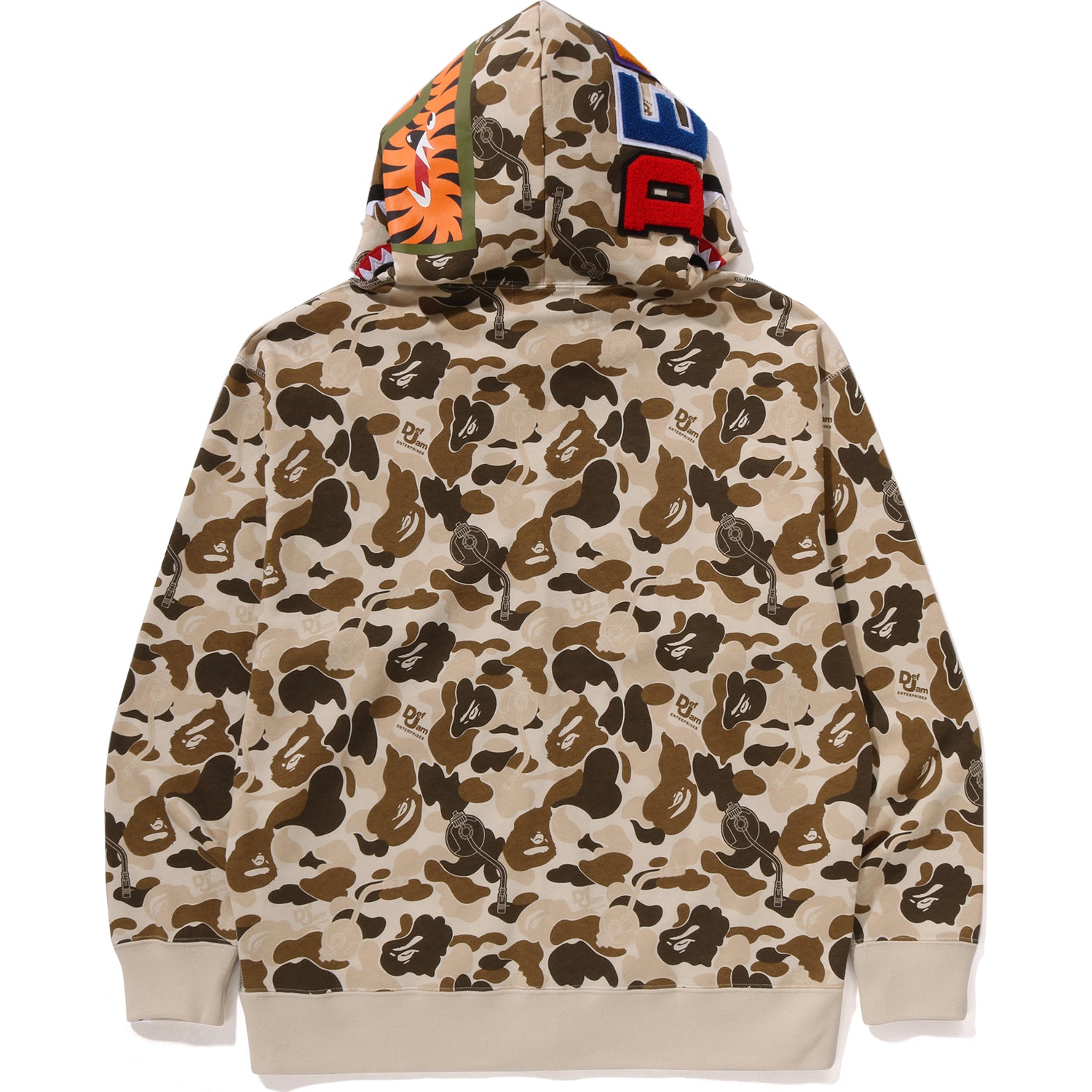 トップス BAPE DEF JAM CAMO SHARK FULL ZIP HOODIE BAPE X DEF JAM CAMO SHARK Full Zip Hoodie - Limited Edition Mens