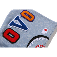 BAPE X OVO NEON 1ST CAMO JACQUARD SHARK FULL ZIP HOODIE MENS