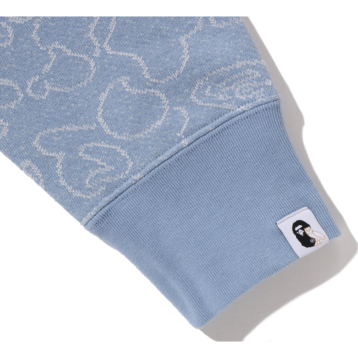 BAPE X OVO NEON 1ST CAMO JACQUARD SHARK FULL ZIP HOODIE MENS