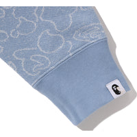 BAPE X OVO NEON 1ST CAMO JACQUARD SHARK FULL ZIP HOODIE MENS