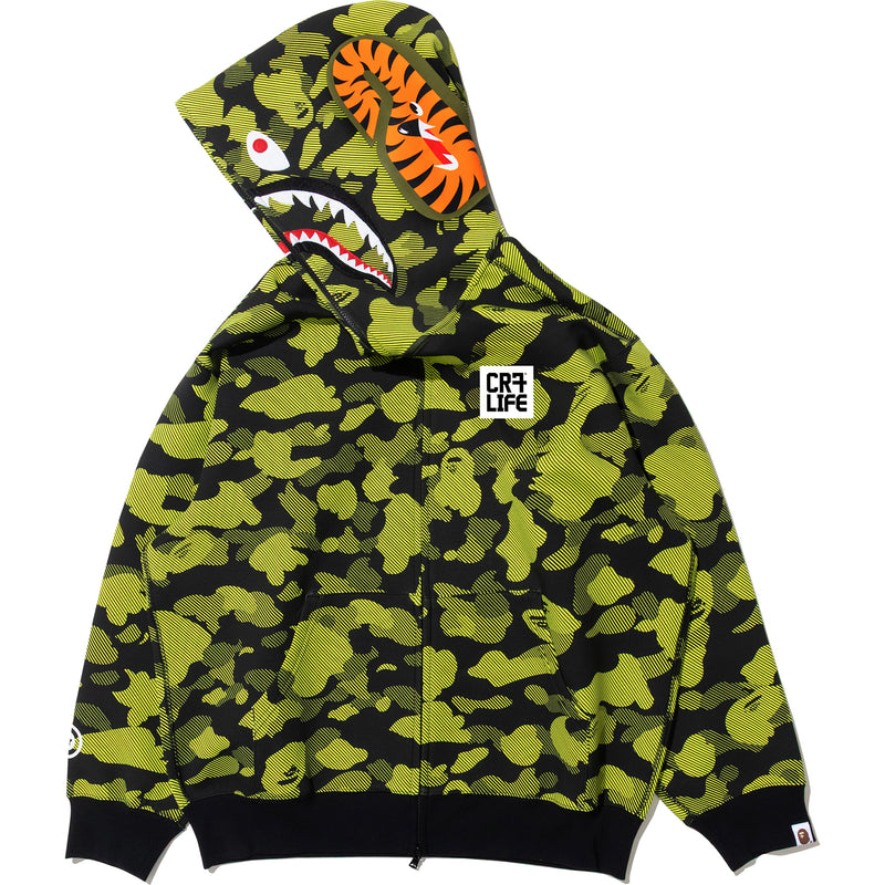 BAPE X CR7 LIFE LOGO RELAXED FIT SHARK FULL ZIP HOODIE M #1 MENS 