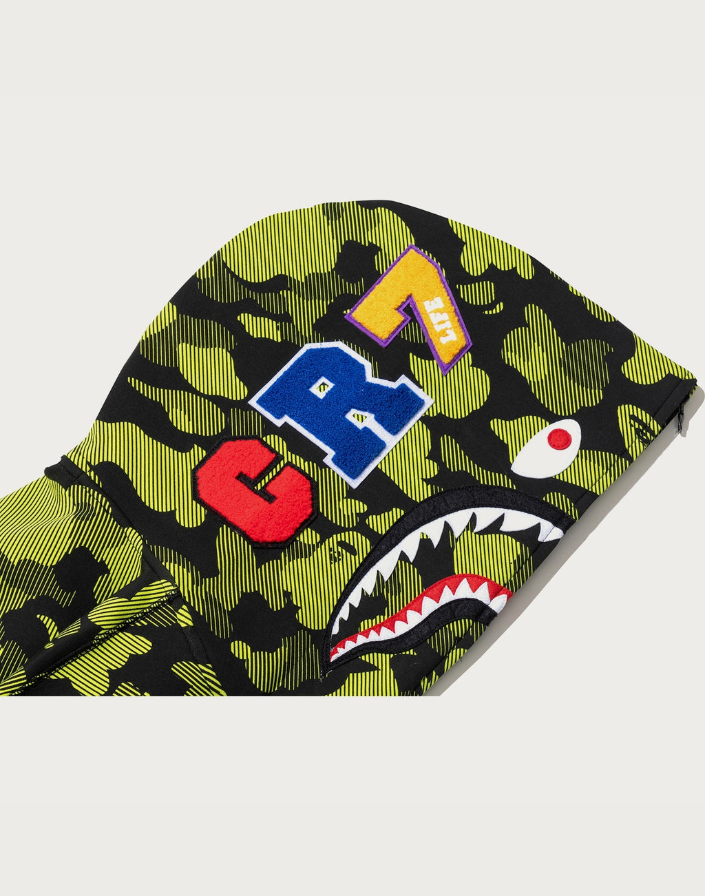 BAPE X CR7 LIFE LOGO RELAXED FIT SHARK FULL ZIP HOODIE M #1 MENS
