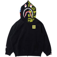BAPE X CR7 LIFE LOGO RELAXED FIT SHARK FULL ZIP HOODIE #2 MENS
