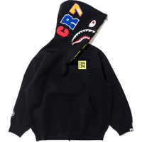BAPE X CR7 LIFE LOGO RELAXED FIT SHARK FULL ZIP HOODIE #2 MENS