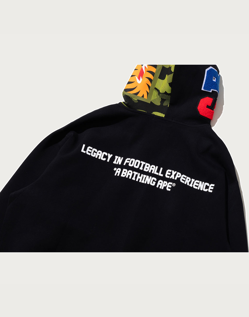 BAPE X CR7 LIFE LOGO RELAXED FIT SHARK FULL ZIP HOODIE #2 MENS
