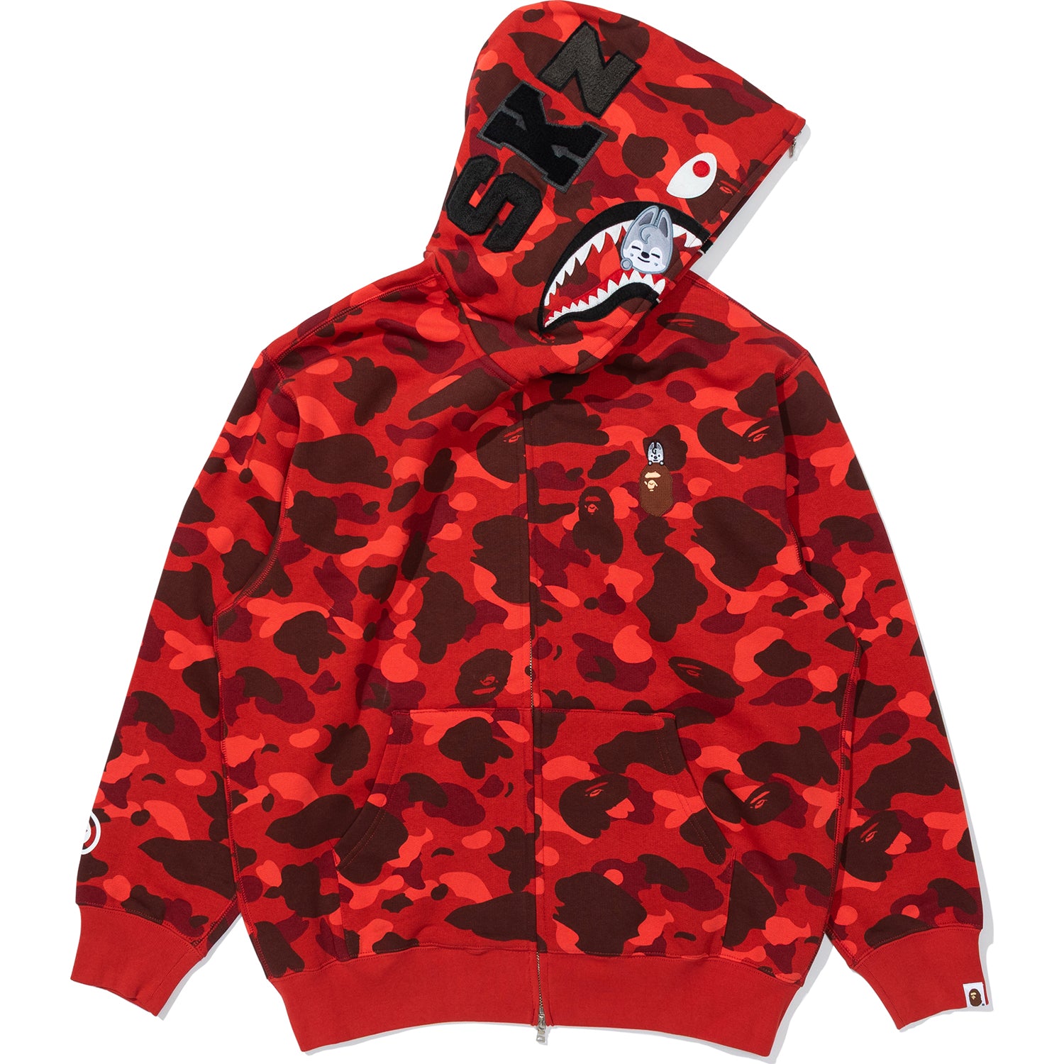 BAPE X STRAYKIDS WOLF CHAN SHARK FULL ZIP HOODIE MENS – us.bape.com