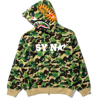 BAPE X SPOTIFY BY CENTRAL CEE CAMO SHARK FULL ZIP HOODIE MENS