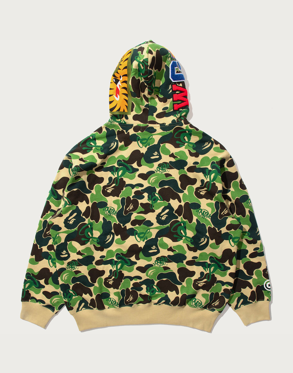 BAPE X SPOTIFY BY CENTRAL CEE CAMO SHARK FULL ZIP HOODIE MENS
