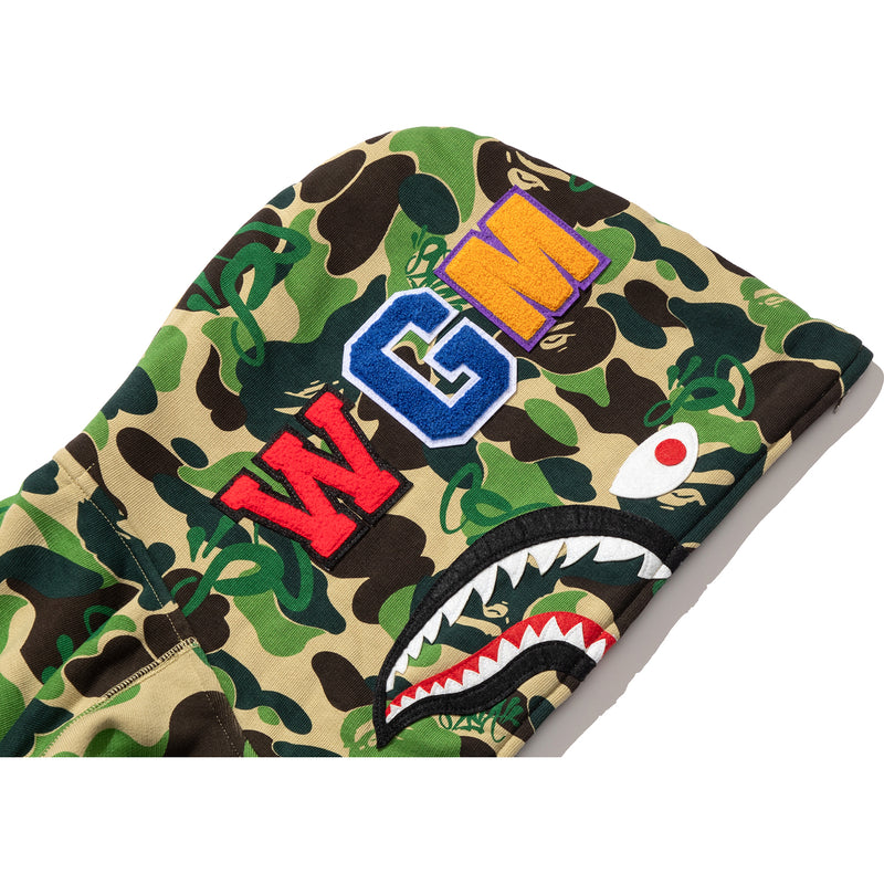 BAPE X SPOTIFY BY CENTRAL CEE CAMO SHARK FULL ZIP HOODIE MENS