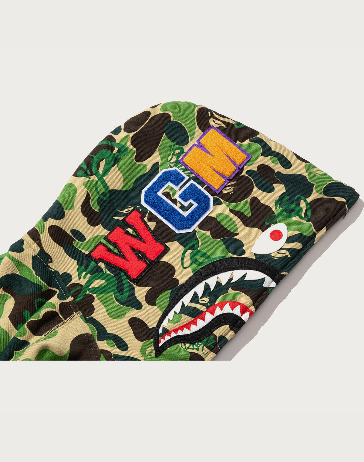 BAPE X SPOTIFY BY CENTRAL CEE CAMO SHARK FULL ZIP HOODIE MENS