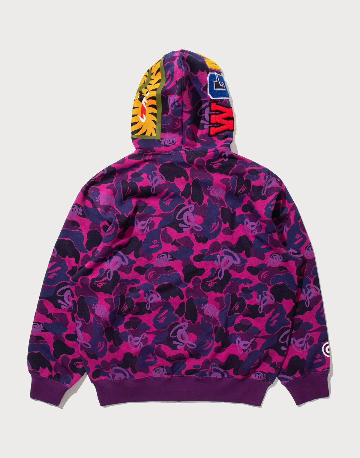 BAPE X SPOTIFY BY CENTRAL CEE CAMO SHARK FULL ZIP HOODIE MENS
