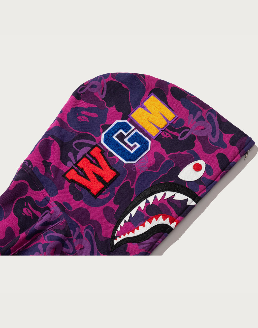 BAPE X SPOTIFY BY CENTRAL CEE CAMO SHARK FULL ZIP HOODIE MENS