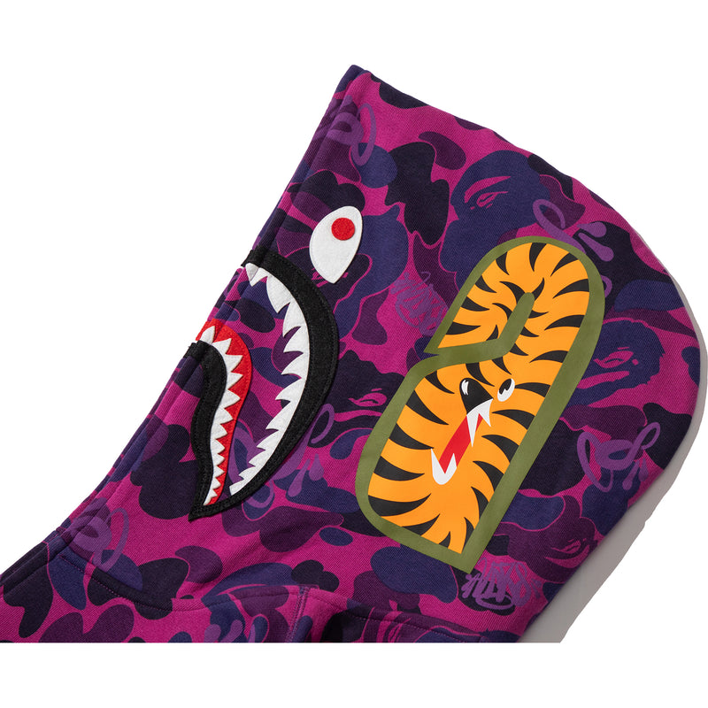 BAPE X SPOTIFY BY CENTRAL CEE CAMO SHARK FULL ZIP HOODIE MENS