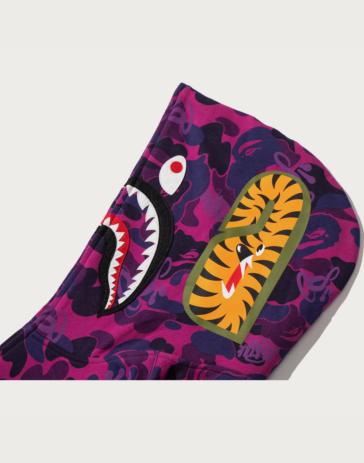 BAPE X SPOTIFY BY CENTRAL CEE CAMO SHARK FULL ZIP HOODIE MENS