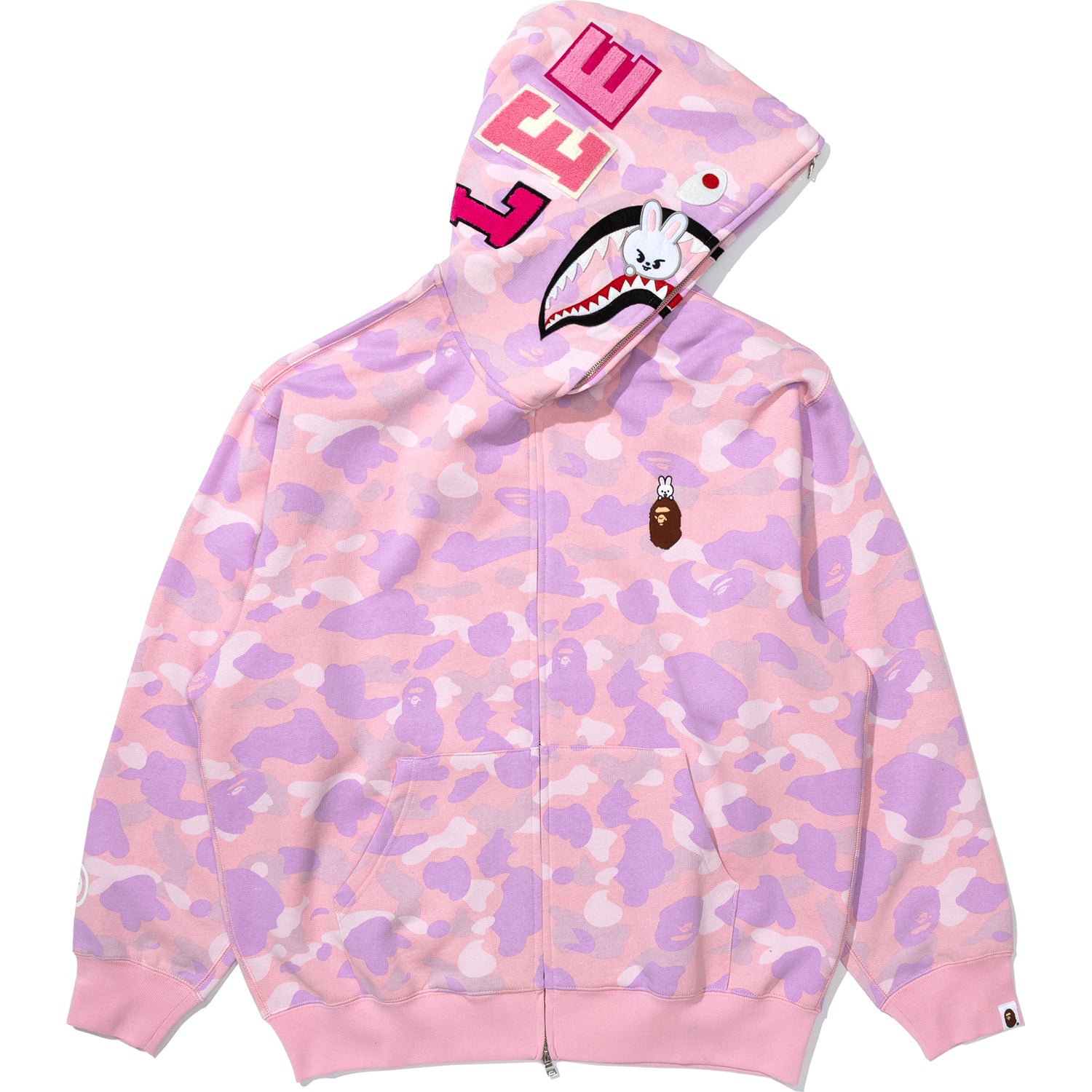 BAPE X STRAYKIDS LEEBIT SHARK FULL ZIP HOODIE MENS – us.bape.com