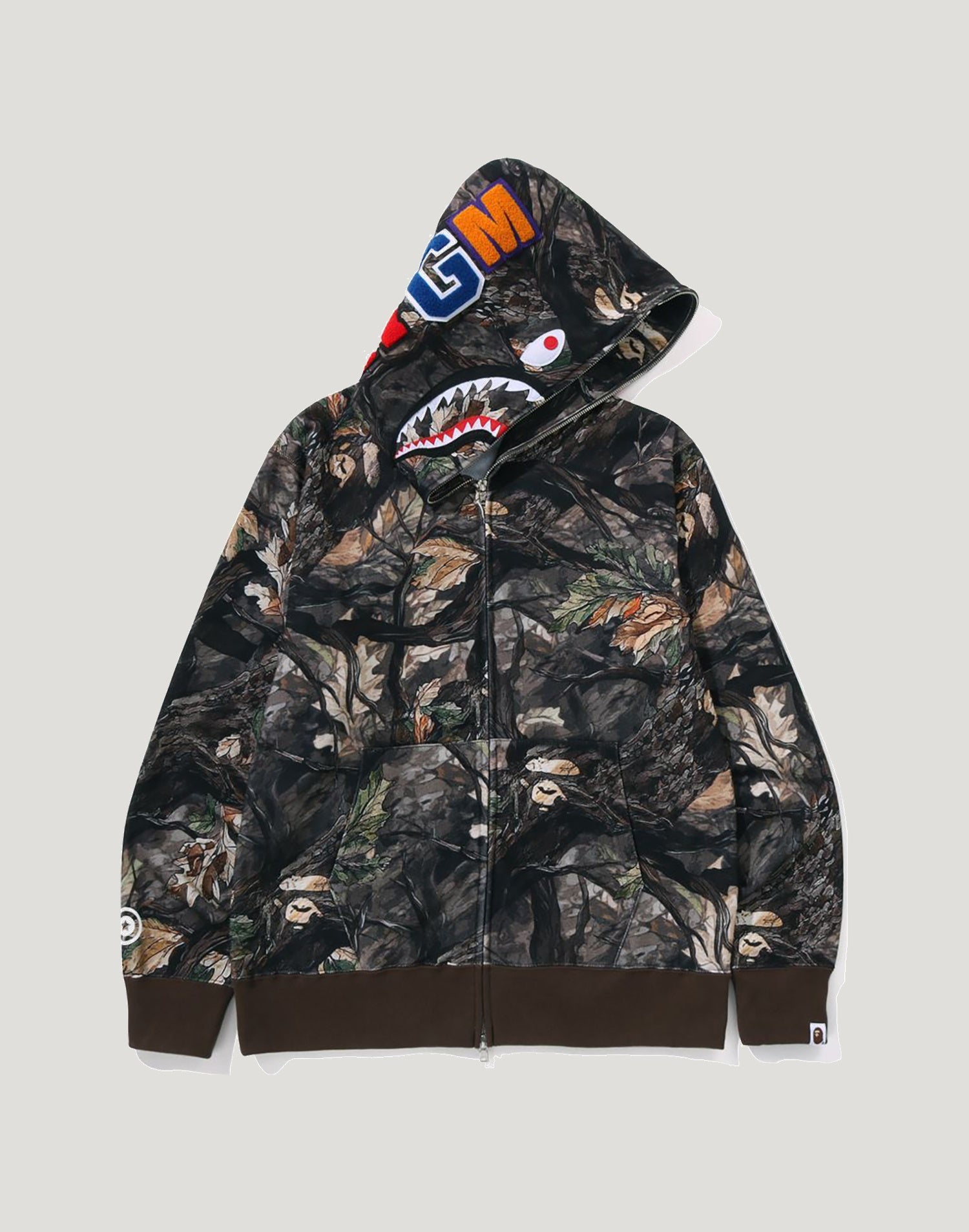 TREE EDGE CAMO SHARK FULL ZIP HOODIE MENS