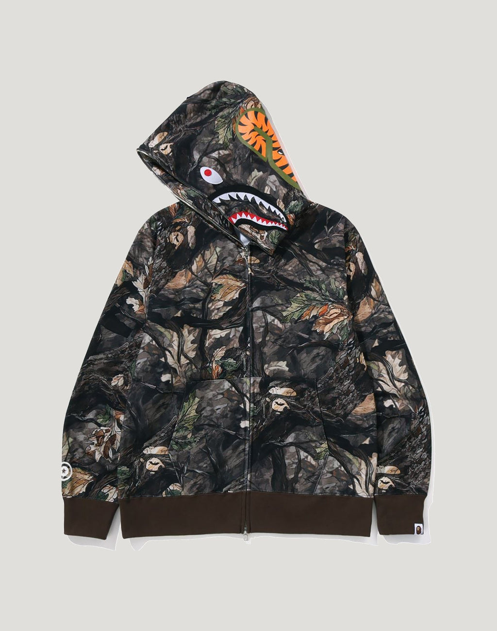 TREE EDGE CAMO SHARK FULL ZIP HOODIE MENS