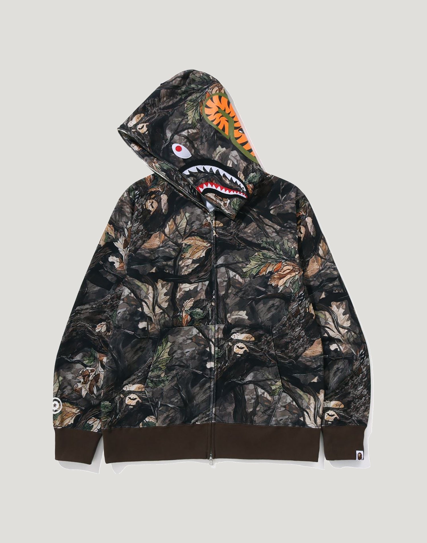 TREE EDGE CAMO SHARK FULL ZIP HOODIE MENS