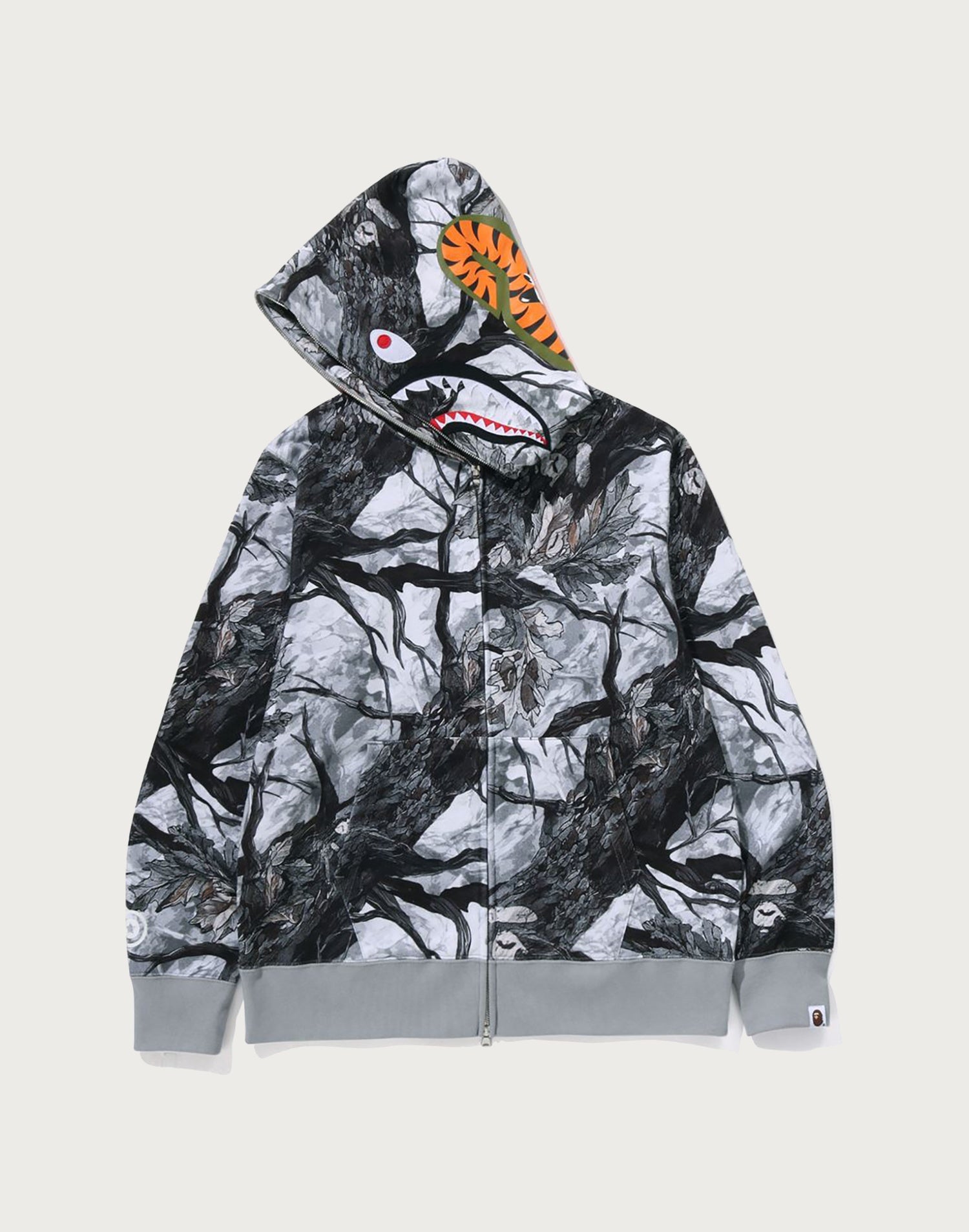 TREE EDGE CAMO SHARK FULL ZIP HOODIE MENS