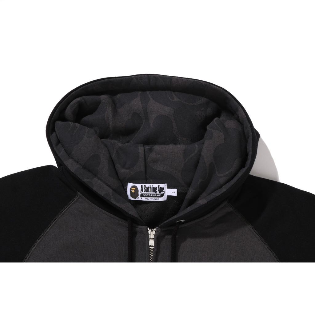 COLOR STONE BAPE RELAXED FIT ZIP HOODIE MENS