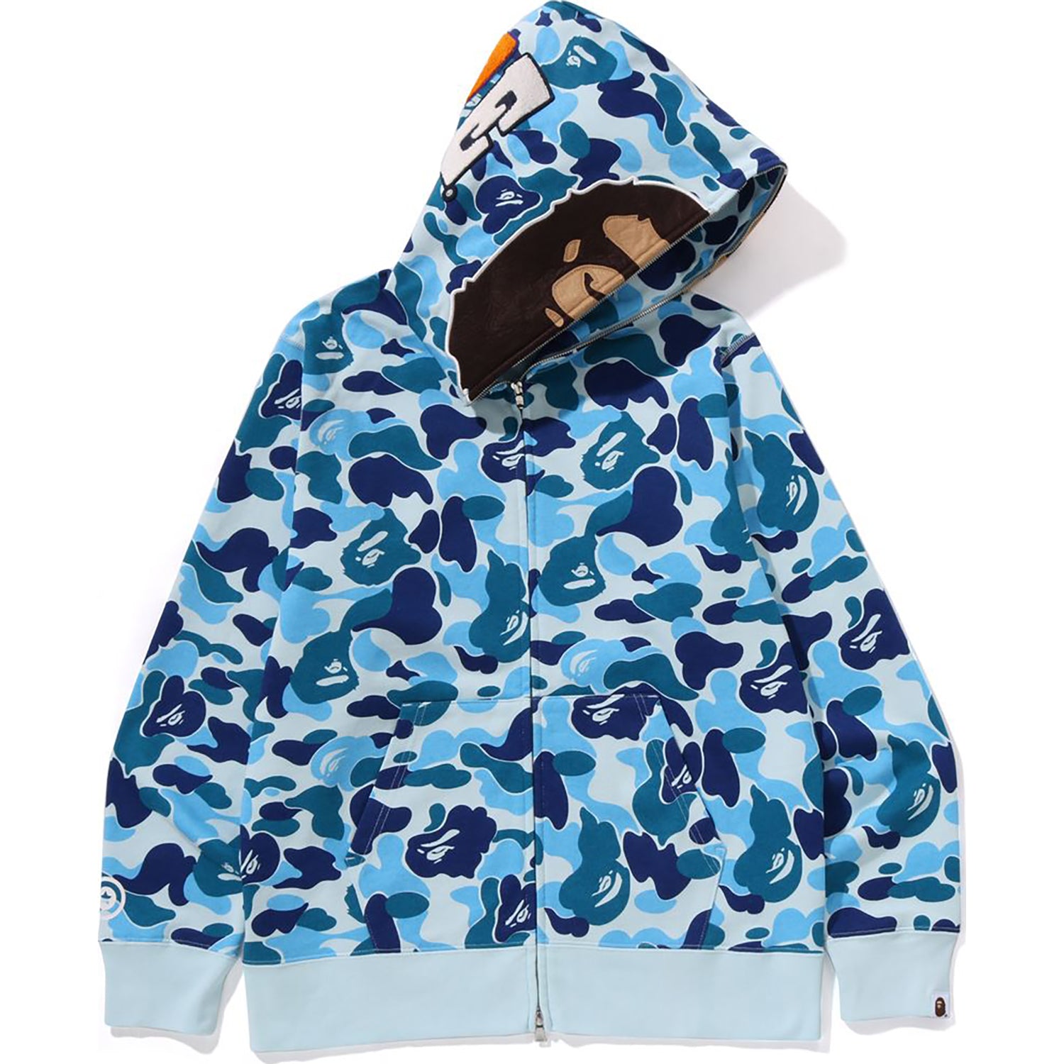 A BATHING APE ブルー ジーンズ　BAPE 美品 ABC CAMO 2ND APE Full Zip Hoodie - BAPE Men's Jacket – us.bape.com