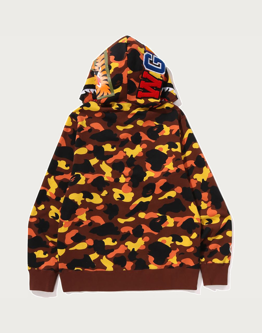 1ST CAMO SHARK FULL ZIP HOODIE MENS