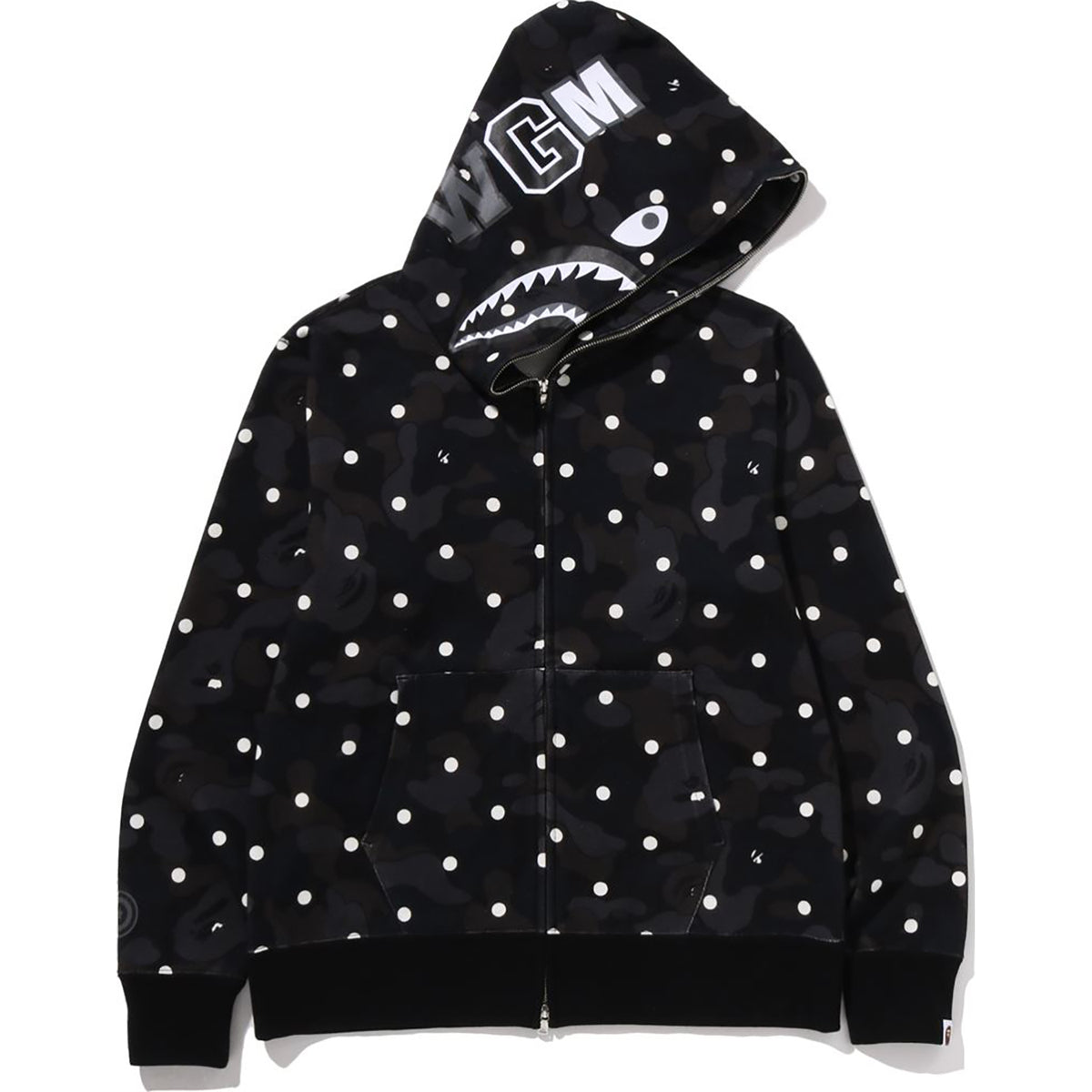 ABC DOT SHARK FULL ZIP HOODIE MENS