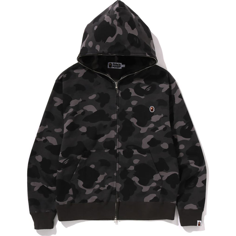 ONE POINT COLOR CAMO CROPPED FULL ZIP HOODIE MENS