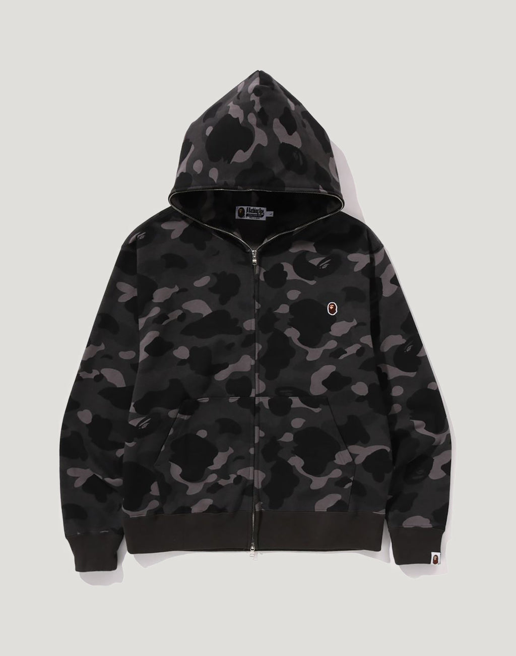 ONE POINT COLOR CAMO CROPPED FULL ZIP HOODIE MENS