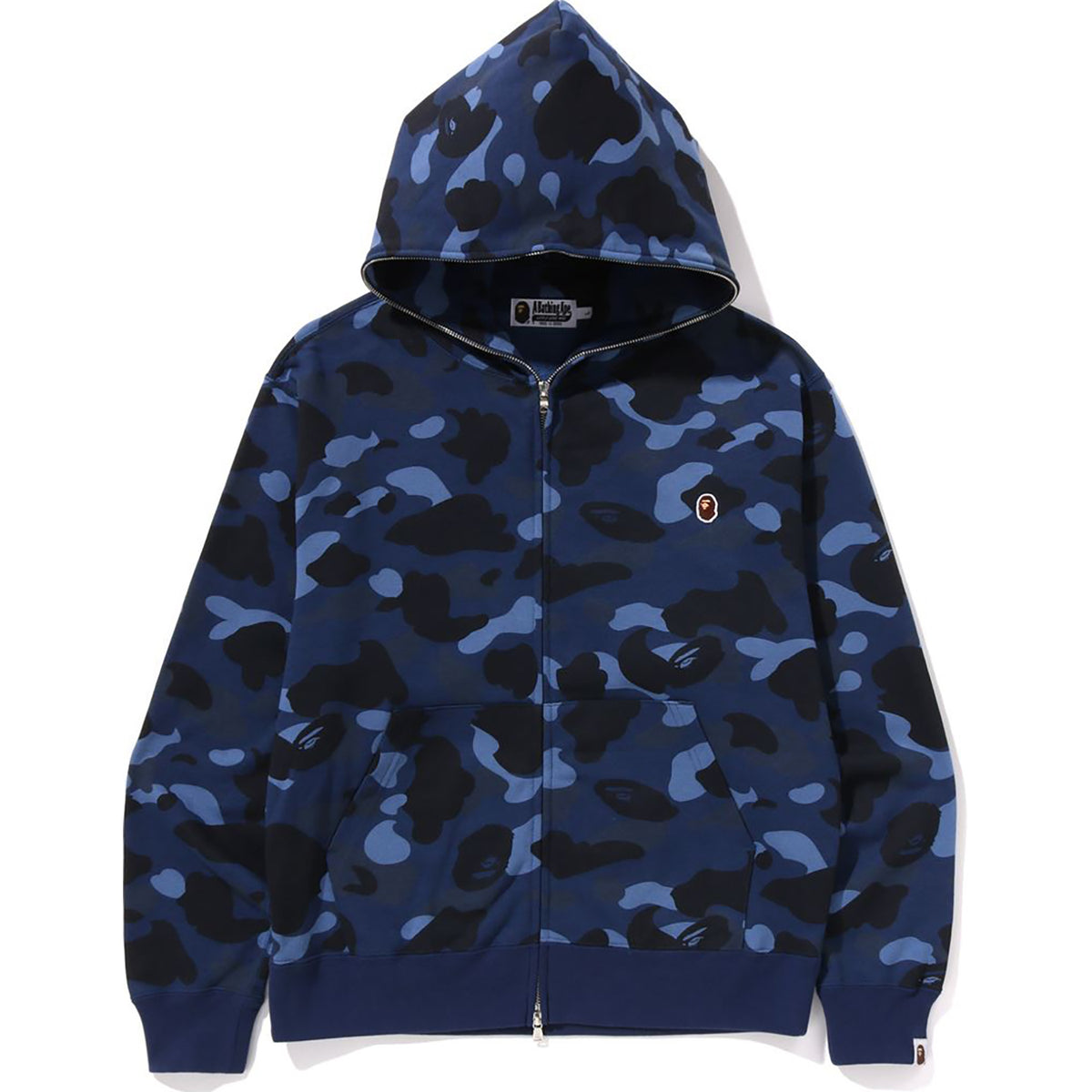 ONE POINT COLOR CAMO CROPPED FULL ZIP HOODIE MENS