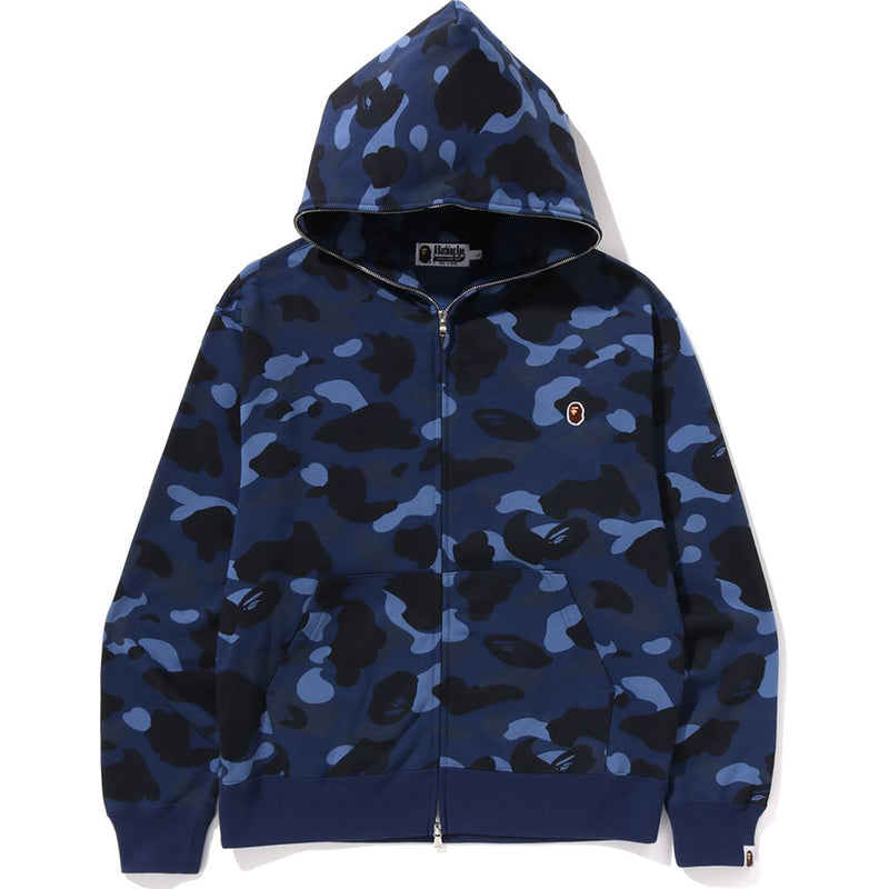 ONE POINT COLOR CAMO CROPPED FULL ZIP HOODIE MENS