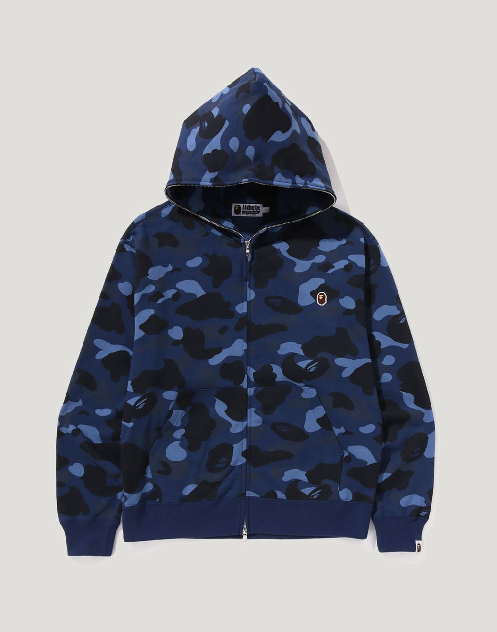 ONE POINT COLOR CAMO CROPPED FULL ZIP HOODIE MENS