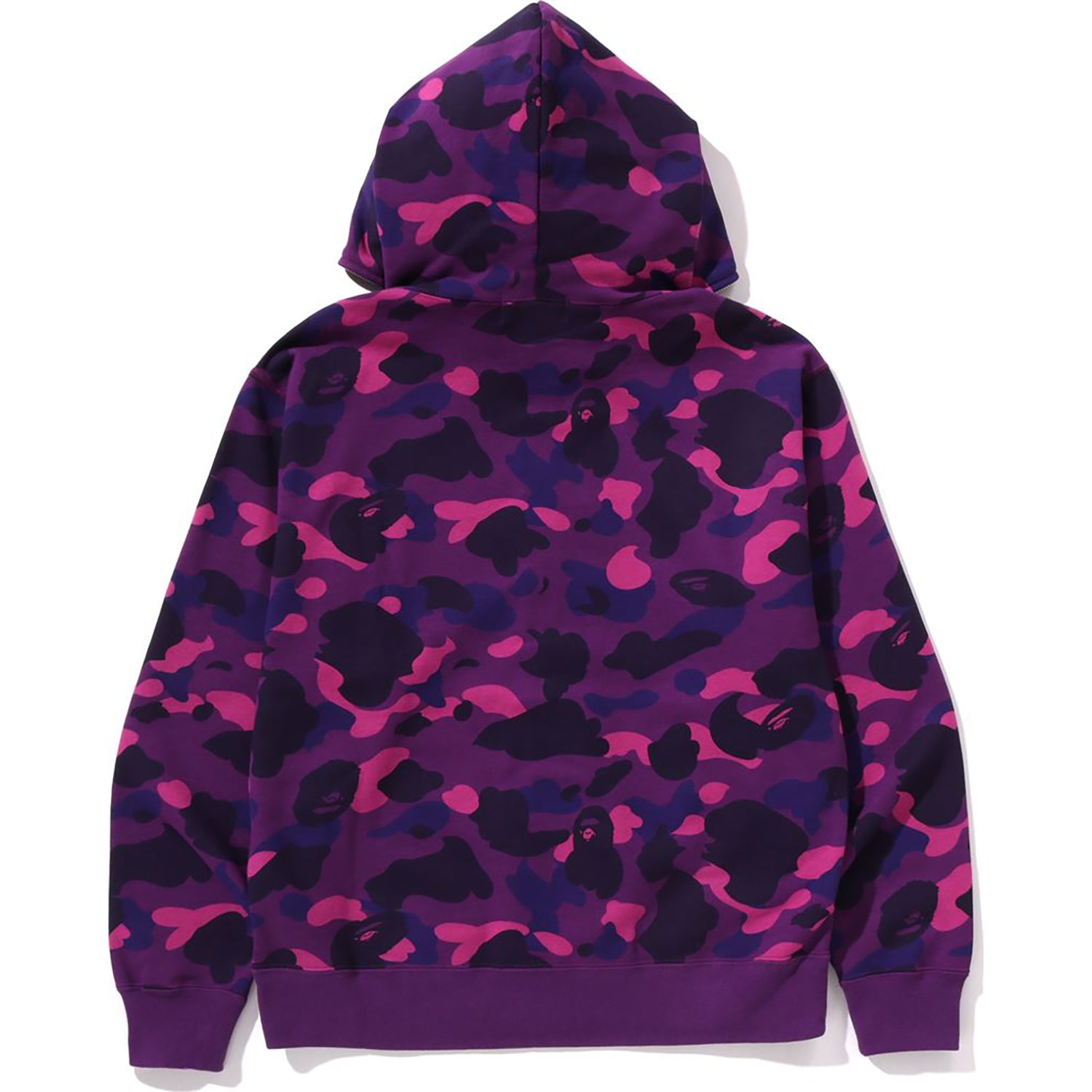 ONE POINT COLOR CAMO CROPPED FULL ZIP HOODIE MENS